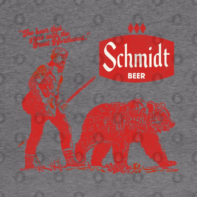 Schmidt Grizzly Man Retro Defunct Beer by darklordpug